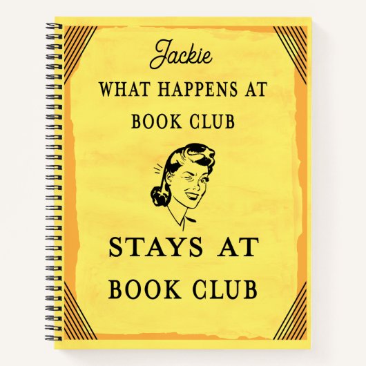 Grappig boek club citaat gepersonaliseerd (Voorkant)