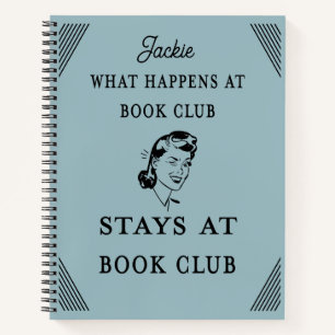 Grappig boek club citaat gepersonaliseerd