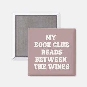 Grappig Boek Club Citaat Lezers Roze Magneet