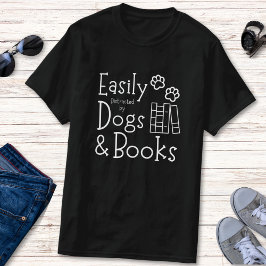 Grappig boek en Hondenliefhebber Humor T-shirt