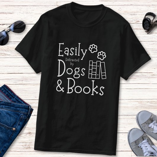 Grappig boek en Hondenliefhebber Humor T-shirt