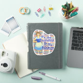 Grappig boek hamster kitschy retro gal sticker (iPad Cover)