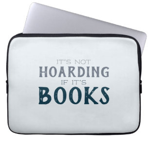Grappig boek hamsteren offerte cadeau voor boekenl laptop sleeve