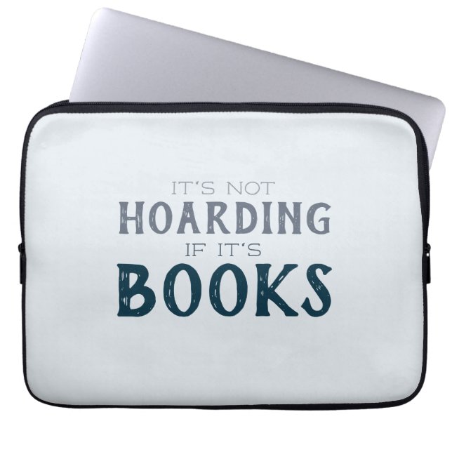 Grappig boek hamsteren offerte cadeau voor boekenl laptop sleeve (Voorkant)