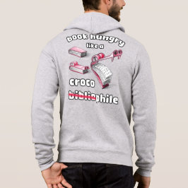Grappig boek Hongerig als een Croco Bibliophile te Hoodie