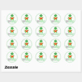 Grappig boek lezen - Boekenwurm Ronde Sticker (Vel)