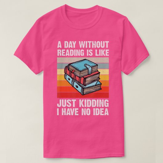 Grappig  boek lezen leraar lezen boeken nerd t-shirt (Design voorkant)