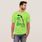 Grappig Boek Lezer Lezen Citaat T-shirt (Voorkant volledig)