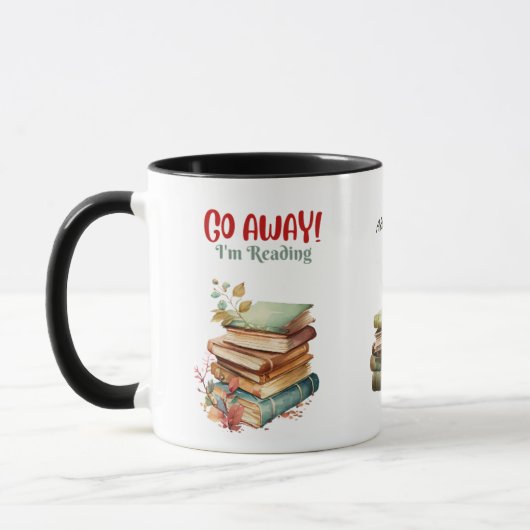 Grappig boek liefhebber Bibliophile Custom geïllus Mok (Links)