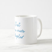Grappig Boek Liefhebber Citaat Blauwe Script Koffiemok (Voorkant rechts)