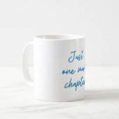 Grappig Boek Liefhebber Citaat Blauwe Script Koffiemok (Voorkant links)