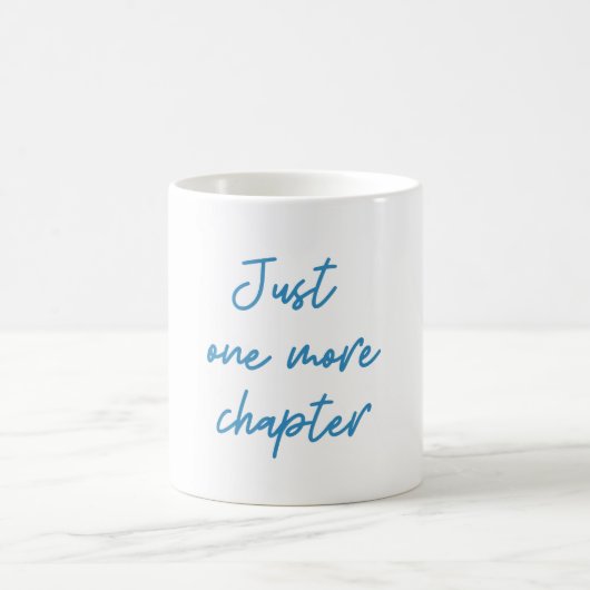 Grappig Boek Liefhebber Citaat Blauwe Script Koffiemok (Center)
