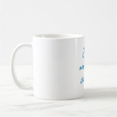 Grappig Boek Liefhebber Citaat Blauwe Script Koffiemok (Links)