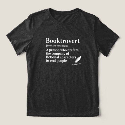 Grappig Boek Liefhebber Citaat Tri-Blend T-shirt (Design voorkant)
