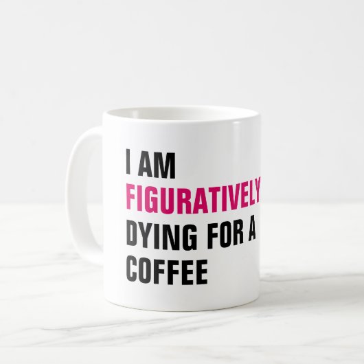 Grappig boek Lover's figuratieve dying for a Koffiemok (Voorkant links)