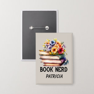Grappig boek nerd woord art button