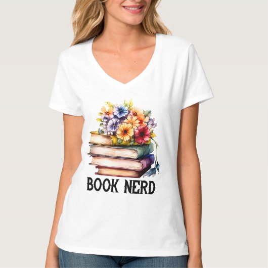 Grappig boek nerd woord art t-shirt (Voorkant)