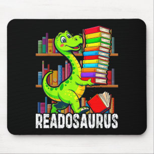 Grappig boek readosaurus dinosaur boeken bibliothe muismat