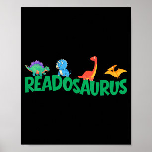 Grappig boek readosaurus dinosaurus boeken bibliot poster