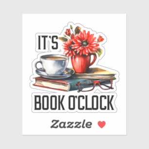 Grappig boek voor leesliefhebbers sticker