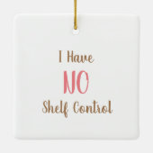 Grappig boek woordspeling | Boeken en koffie Kerst Keramisch Ornament (Achterkant)