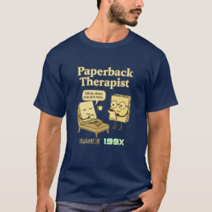Grappig boekenliefhebber T-shirt retro literaire