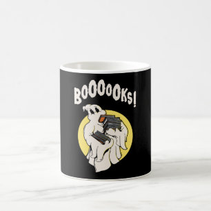 Grappig Boekenwurm Spook Halloween Kostuum Boooeke Koffiemok