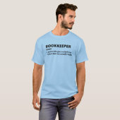 Grappig boekhoudnerd definitie T-shirt (Voorkant volledig)