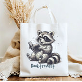 Grappig boekverslaafde wasbeer  tote bag