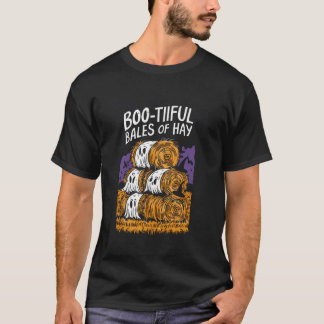 Grappig Boer Kostuum Halloween Spooky Zombie Bales T-shirt