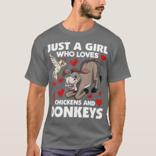 Grappig Boerderij Dier, gewoon een meisje dat van  T-shirt