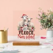 Grappig boerderij Kerst schaap woord kunst Acryl Bord (Huwelijk)