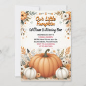 Grappig Boerderij Kind Onze kleine pompoen draait  Kaart (Voorkant)