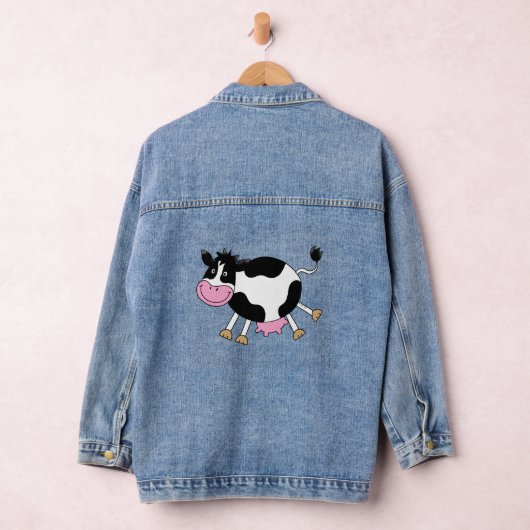 Grappig boerderij koe denim jacket (Hangar)