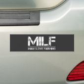 Grappig Boerderij: Man I Love Farming Bumpersticker (Op auto)