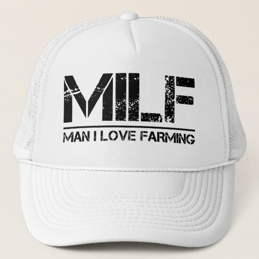 Grappig Boerderij: Man I Love Farming Trucker Pet (Voorkant)