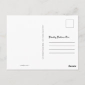 Grappig  Boerderij Meisje Booger Story Zwart Wit Briefkaart (Achterkant)