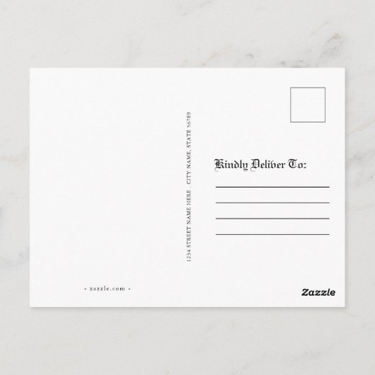 Grappig  Boerderij Meisje Booger Story Zwart Wit Briefkaart (Achterkant)