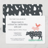 Grappig Boerderij verjaardagsfeestje Kaart (Voorkant / Achterkant)