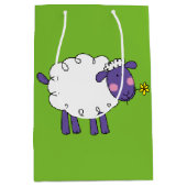 grappig boerderij wollig schaap medium cadeauzakje (Voorkant)