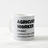 Grappig Boerderij Worker Definition – Agriculture Koffiemok (Voorkant links)