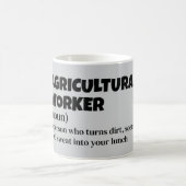 Grappig Boerderij Worker Definition – Agriculture Koffiemok (Center)