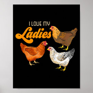 Grappig Boeren Geschenk - Ik Hou Van Mijn Dames Ki Poster