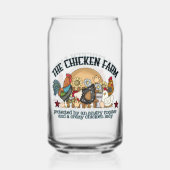 Grappig boerenkip boerderij blikvorm glas (Achterkant)