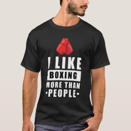 Grappig Boksen Design T-shirt