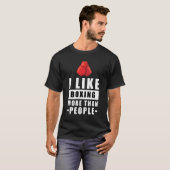 Grappig Boksen Design T-shirt (Voorkant volledig)