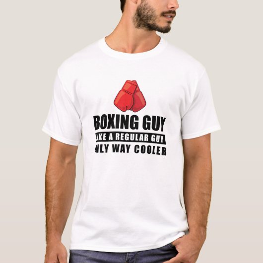 Grappig Boksen Design T-shirt (Voorkant)