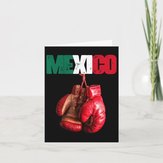 Grappig Boksen - Ik hou van boksen Mexico Kaart (Voorkant)