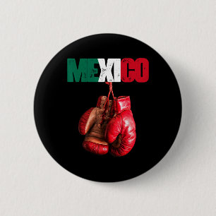 Grappig Boksen - Ik hou van boksen Mexico Ronde Button 5,7 Cm