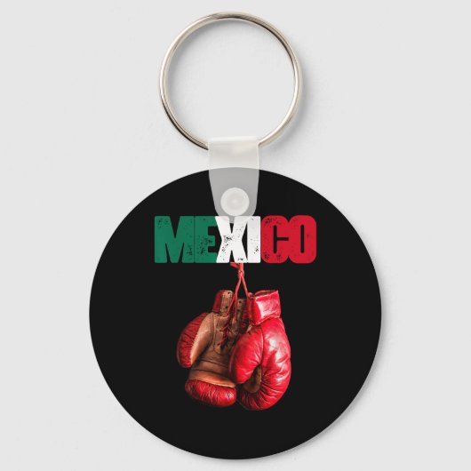 Grappig Boksen - Ik hou van boksen Mexico Sleutelhanger (Voorkant)